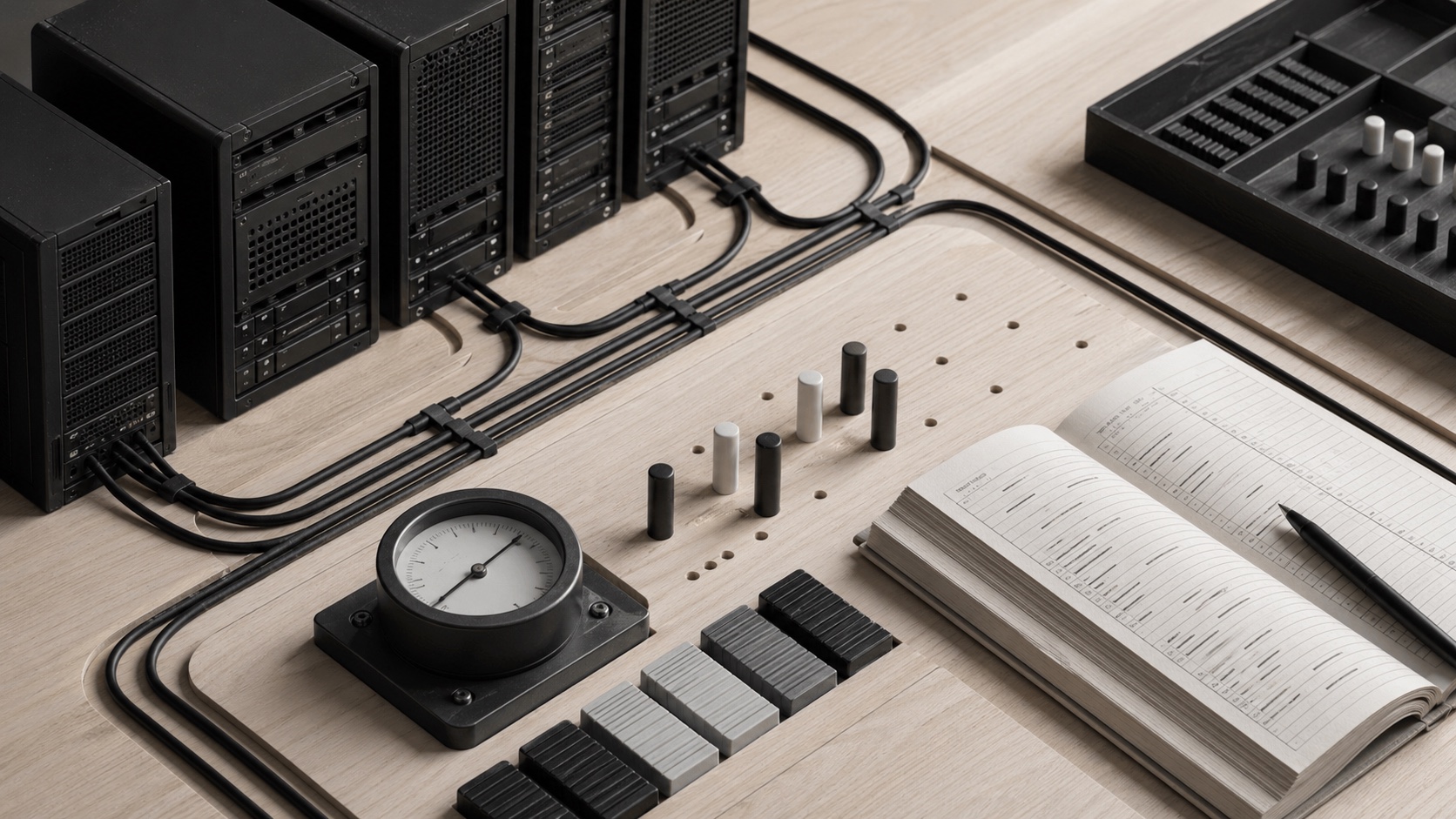 Managed IT infrastructure components on a workbench